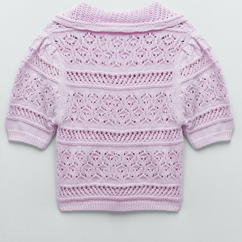 Zara Pink Knit top - Picture 4 of 5